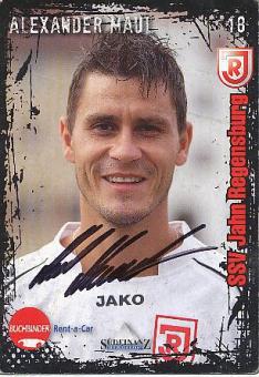 Alexander Maul  SSV Jahn Regensburg  Fußball  Autogrammkarte original signiert 