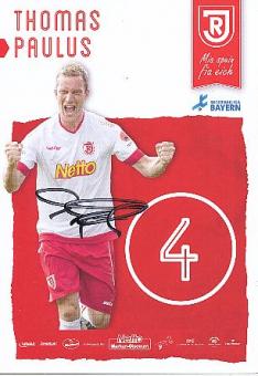 Thomas Paulus  SSV Jahn Regensburg  Fußball  Autogrammkarte original signiert 