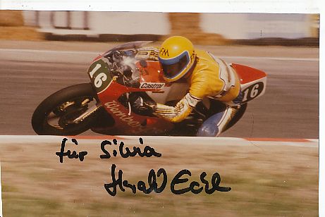 Harald Eckl  Motorrad  Autogramm Foto  original signiert 