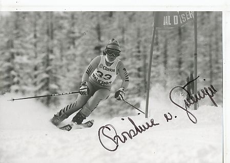 Christine von Grünigen  Ski alpin  Autogramm Foto  original signiert 