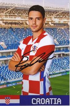 Josip Brekalo  Kroatien  EM 2021  Fußball Autogramm  Foto original signiert 