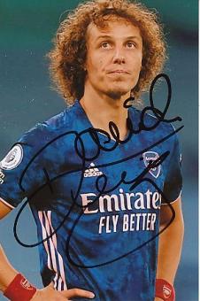 David Luiz  FC Arsenal London  Fußball Autogramm Foto original signiert 