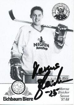 Marcus Bleicher  1987/88   Mannheimer ERC  Eishockey  Autogrammkarte original signiert 