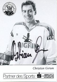 Christian Gerum    Mannheimer ERC  Eishockey  Autogrammkarte original signiert 