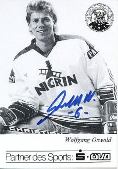 Wolfgang Oswald    Mannheimer ERC  Eishockey  Autogrammkarte original signiert 