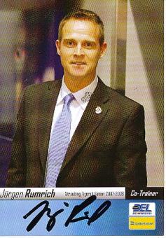 Jürgen Rumrich  Straubing Tigers  Eishockey  Autogrammkarte original signiert 