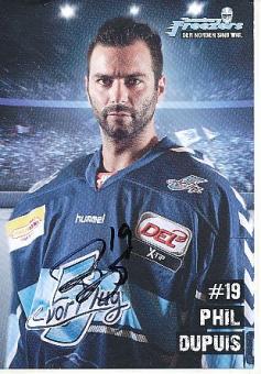 Phil Dupuis   Hamburg Freezers  Eishockey  Autogrammkarte original signiert 