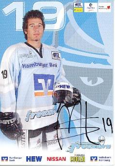 Sasa Martinovic   Hamburg Freezers  Eishockey  Autogrammkarte original signiert 