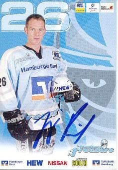 Jürgen Rumrich  Hamburg Freezers  Eishockey  Autogrammkarte original signiert 
