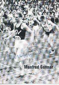 Manfred Germar  Leichtathletik    Autogrammkarte  original signiert 