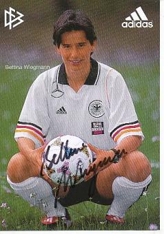 Bettina Wiegmann  DFB Frauen  Fußball Autogrammkarte original signiert 