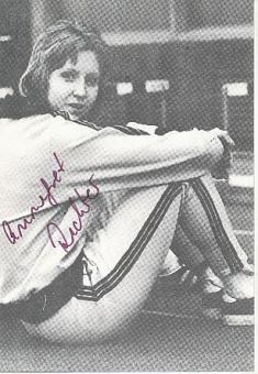 Annegret Richter  Leichtathletik  Autogrammkarte original signiert 
