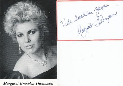 Margaret Knowles Thompson  Musik Blatt original signiert 