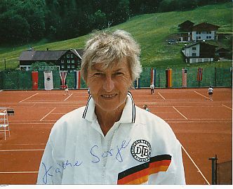 Käthe Sorge  Tennis  Autogramm Foto  original signiert 