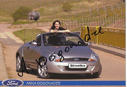 Anna Dogonadze   Turnen  Autogrammkarte  original signiert 