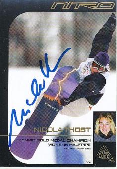 Nicola Thost  Snowboard Ski  Autogrammkarte  original signiert 