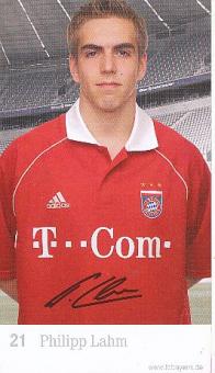 Philipp Lahm  FC Bayern München  Fußball  Autogrammkarte Druck signiert 