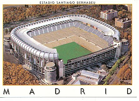 Estadio Santiago Bernabeu  Real Madrid  Fußball  Stadionkarte 