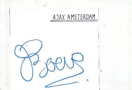 Peter Boere  Ajax Amsterdam   Fußball Autogramm Karte  original signiert 