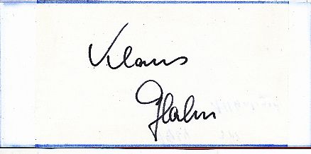 Klaus Glahn  Judo  Autogramm Blatt  original signiert 