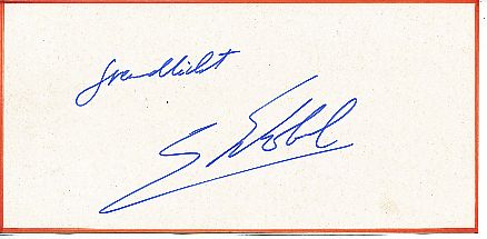 Simon Schobel  DHB  Handball  Autogramm Blatt  original signiert 