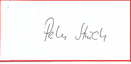 Peter Struck † 2012   Politik  Autogramm Blatt  original signiert 