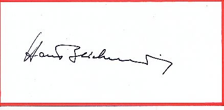 Hans Blickensdörfer † 1997 Schriftsteller Literatur  Autogramm Blatt  original signiert 
