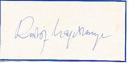 Rudolf Hagelstange † 1984  Schriftsteller Literatur  Autogramm Blatt  original signiert 