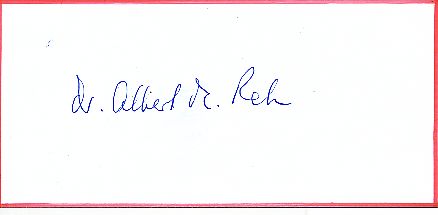 Albert Reh  Schriftsteller Literatur  Autogramm Blatt  original signiert 