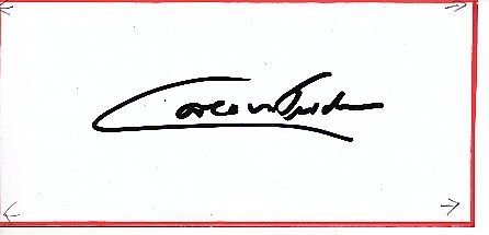 Carlo von Tiedemann  TV  Autogramm Blatt  original signiert 