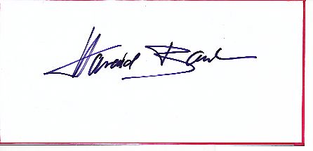 Harald Banter  Musik   Autogramm Blatt  original signiert 