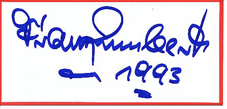 Franz Lambert  Musik   Autogramm Blatt  original signiert 