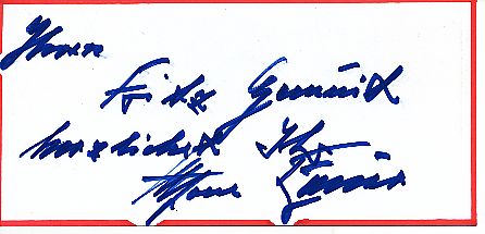Alfons Bauer † 1997  Musik   Autogramm Blatt  original signiert 