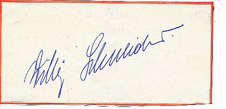 Willy Schneider † 1989  Musik   Autogramm Blatt  original signiert 