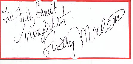 Susan Maclean  Musik   Autogramm Blatt  original signiert 