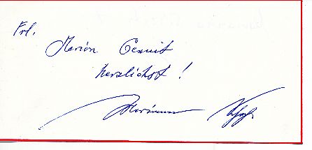 Marianne Schech † 1999  Oper  Musik   Autogramm Blatt  original signiert 