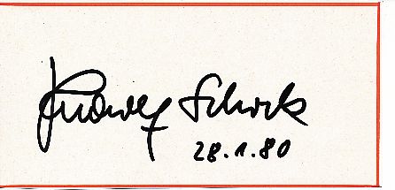 Rudolf Schock † 1986  Oper  Musik   Autogramm Blatt  original signiert 