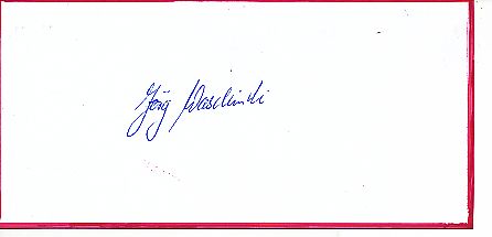 Jörg Waschinski  Oper  Musik   Autogramm Blatt  original signiert 