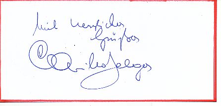 Camilo Felgen † 2005  Musik   Autogramm Blatt  original signiert 