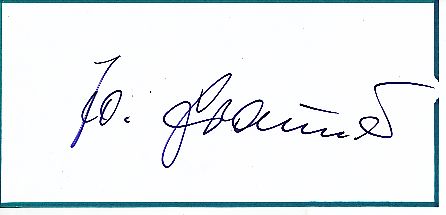 Jo Brauner  ARD  TV  Autogramm Blatt  original signiert 