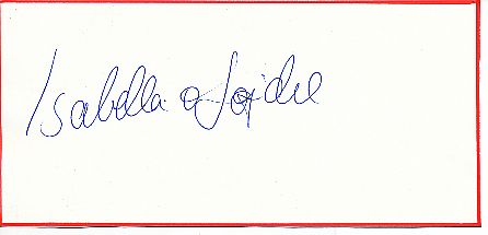 Isabella von Lospichl  Turnen Autogramm Blatt  original signiert 