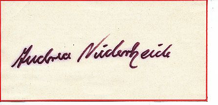 Andrea Niederheide  Turnen Olympia 1972  Autogramm Blatt  original signiert 