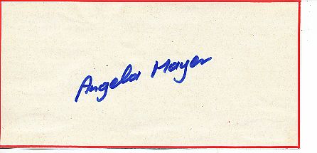 Angela Mayer  Turnen Olympia 1972  Autogramm Blatt  original signiert 