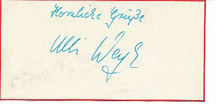 Ulrike Weyh  Turnen Olympia 1972  Autogramm Blatt  original signiert 