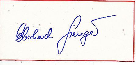 Eberhard Gienger  Turnen Olympia 1972  Autogramm Blatt  original signiert 