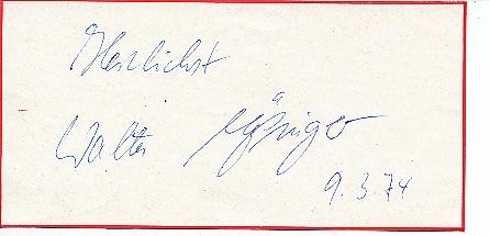 Walter Mössinger  Turnen Olympia 1972  Autogramm Blatt  original signiert 