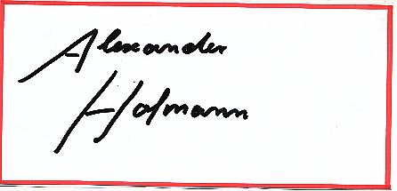 Alexander Hofmann  Motorrad  Motorsport  Autogramm Blatt  original signiert 