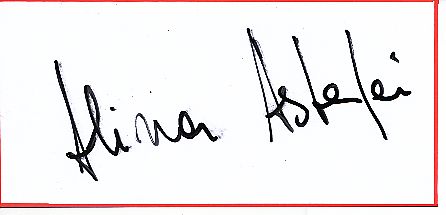 Alina Astafei  Leichtathletik  Autogramm Blatt  original signiert 