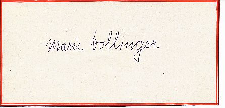 Marie Dollinger  † 1995  Leichtathletik  Olympia 1936  Autogramm Blatt  original signiert 