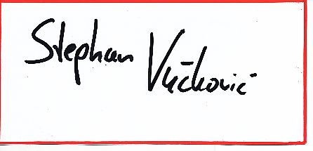 Stephan Vuckovic  Leichtathletik  Autogramm Blatt  original signiert 